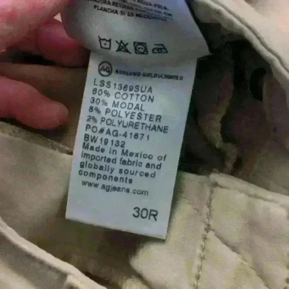 AG Tan Legging Ankle Super Skinny Ankle Pants - Picture 4 of 5